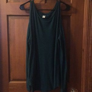 Long sleeve shoulder cutout top